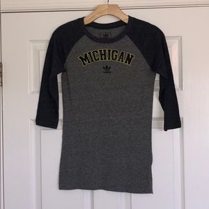 Adidas Michigan Quarter Sleeved T-shirt